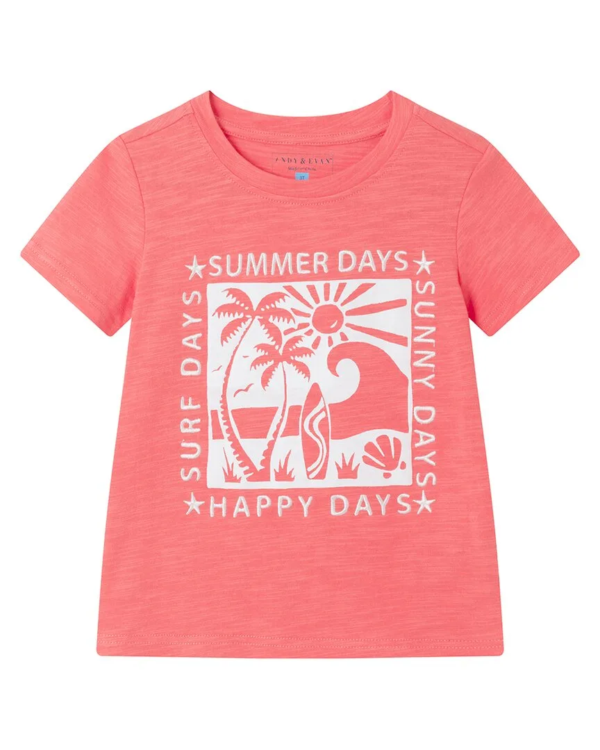 Garment Washed Slub T-Shirt by Andy & Evan