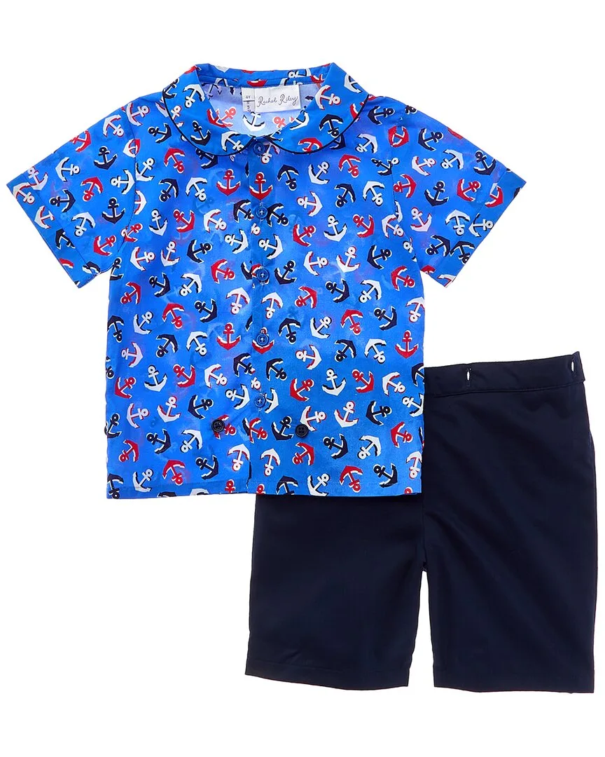 Anchor Shirt & Short Set by Rachel Riley