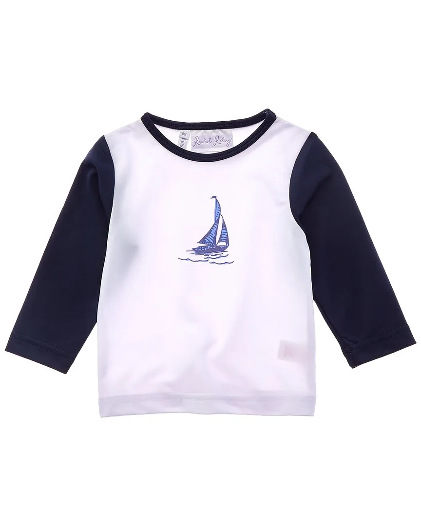 Sailboat Rash Guard Top by Rachel Riley
