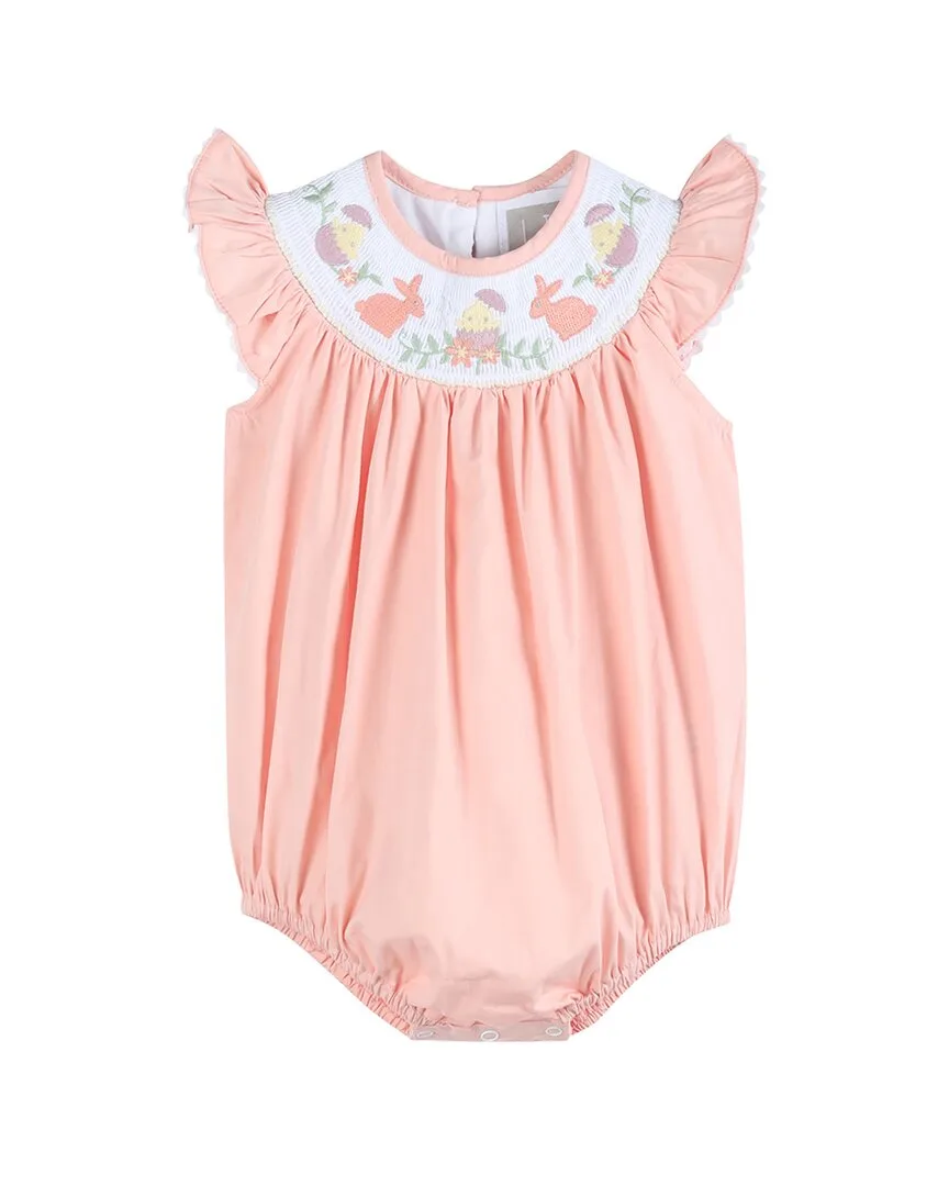 Easter Smocked Flutter Romper by Lil Cactus