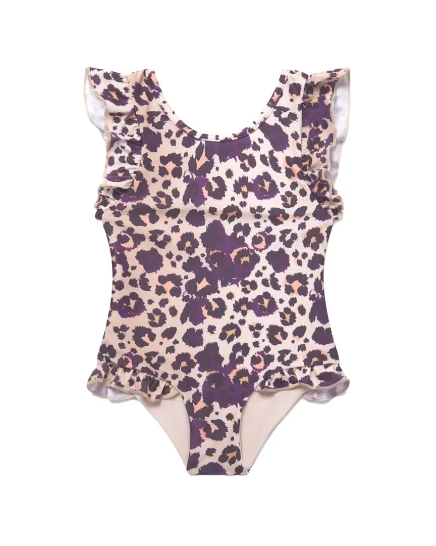 Cheetah Ruffle Swimsuit by Boardies