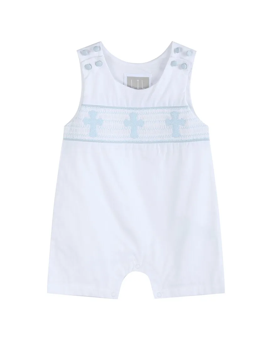 Holy Smocked Overalls by Lil Cactus