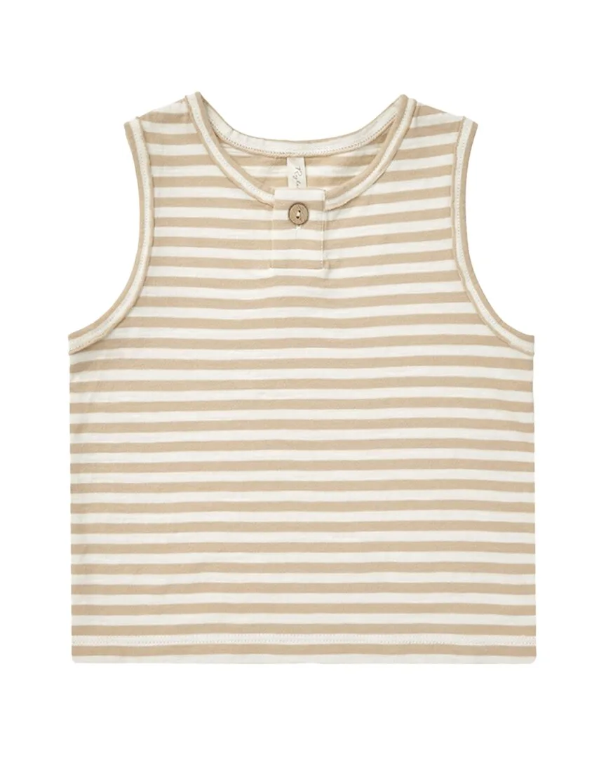 Collective Jersey Button Tank by Rylee & Cru