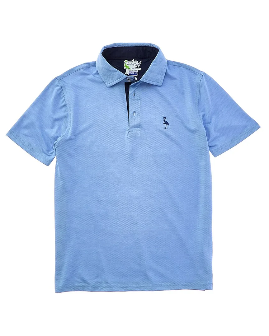 Melange Mesh Performance Polo Shirt by Tailorbyrd