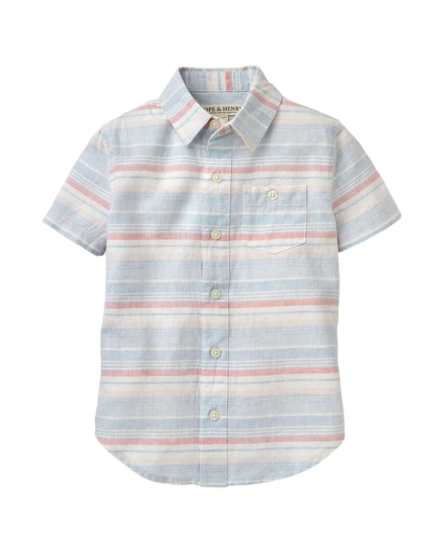 Linen Short Sleeve Shirt by Hope & Henry