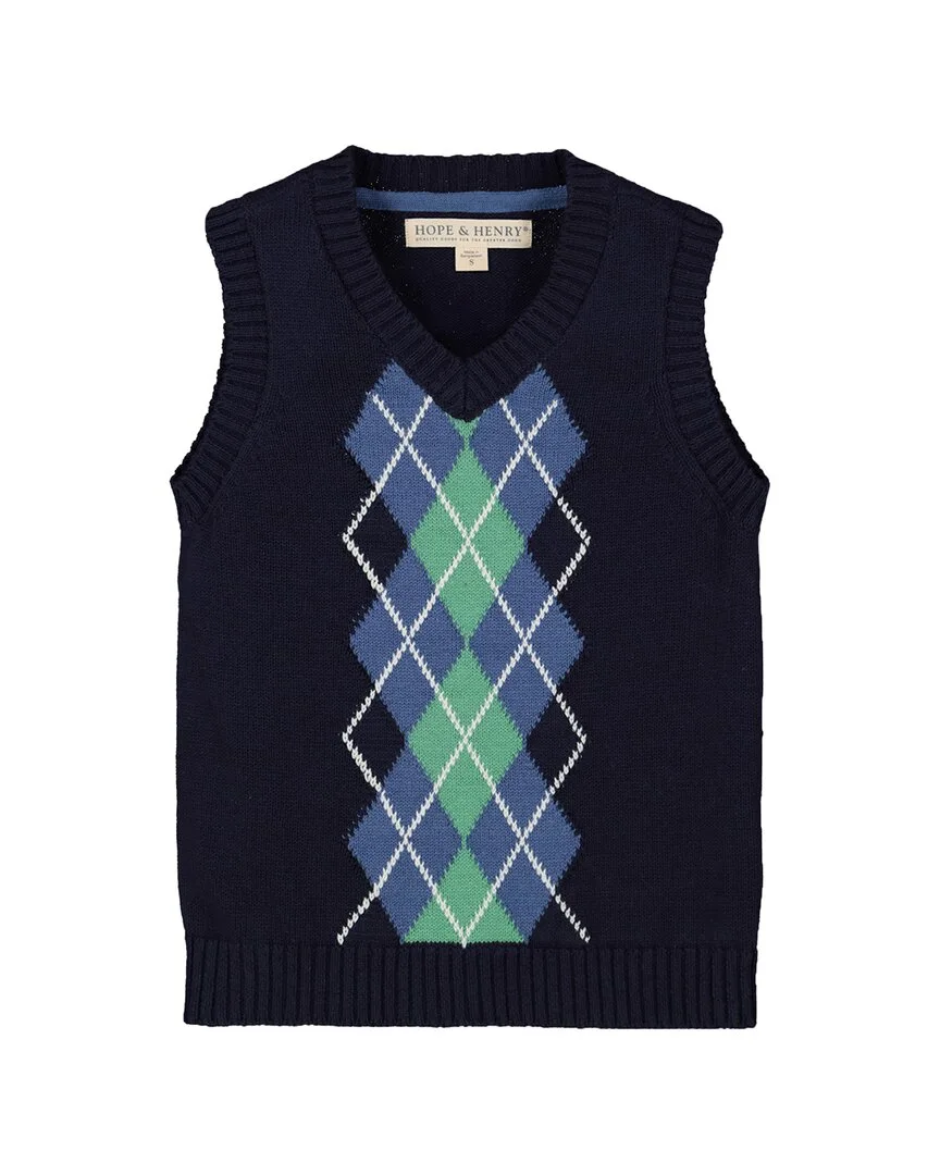 Argyle Sweater Vest by Hope & Henry