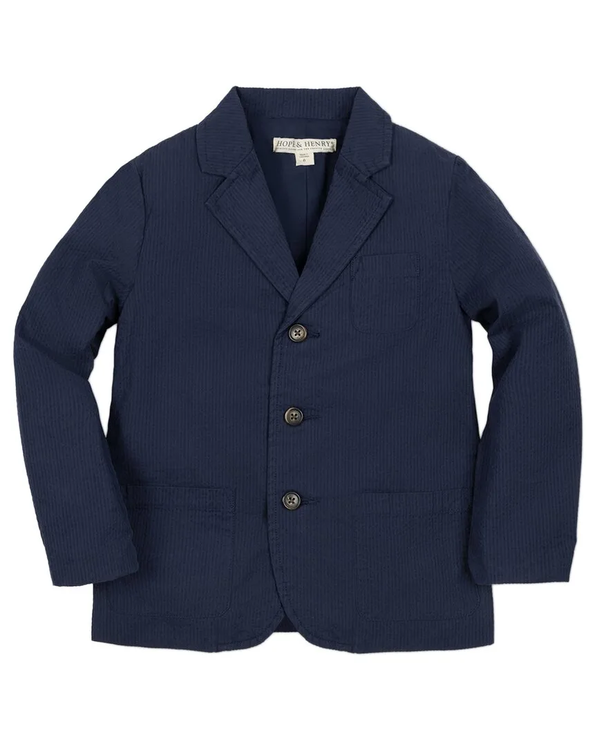Solid Seersucker Blazer by Hope & Henry