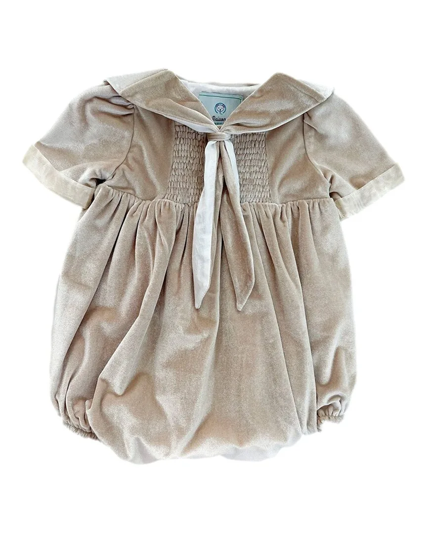 Helenus Velour Romper by Petite Maison Kids