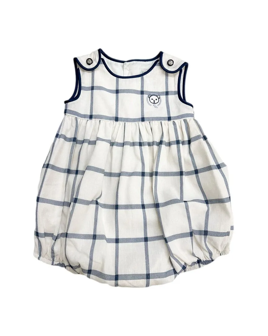 Checkered Linen Romper by Petite Maison Kids