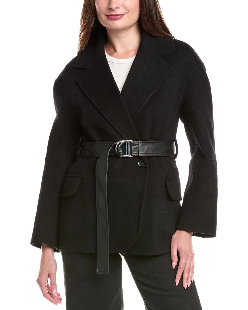 Wool-Blend Coat by Maje