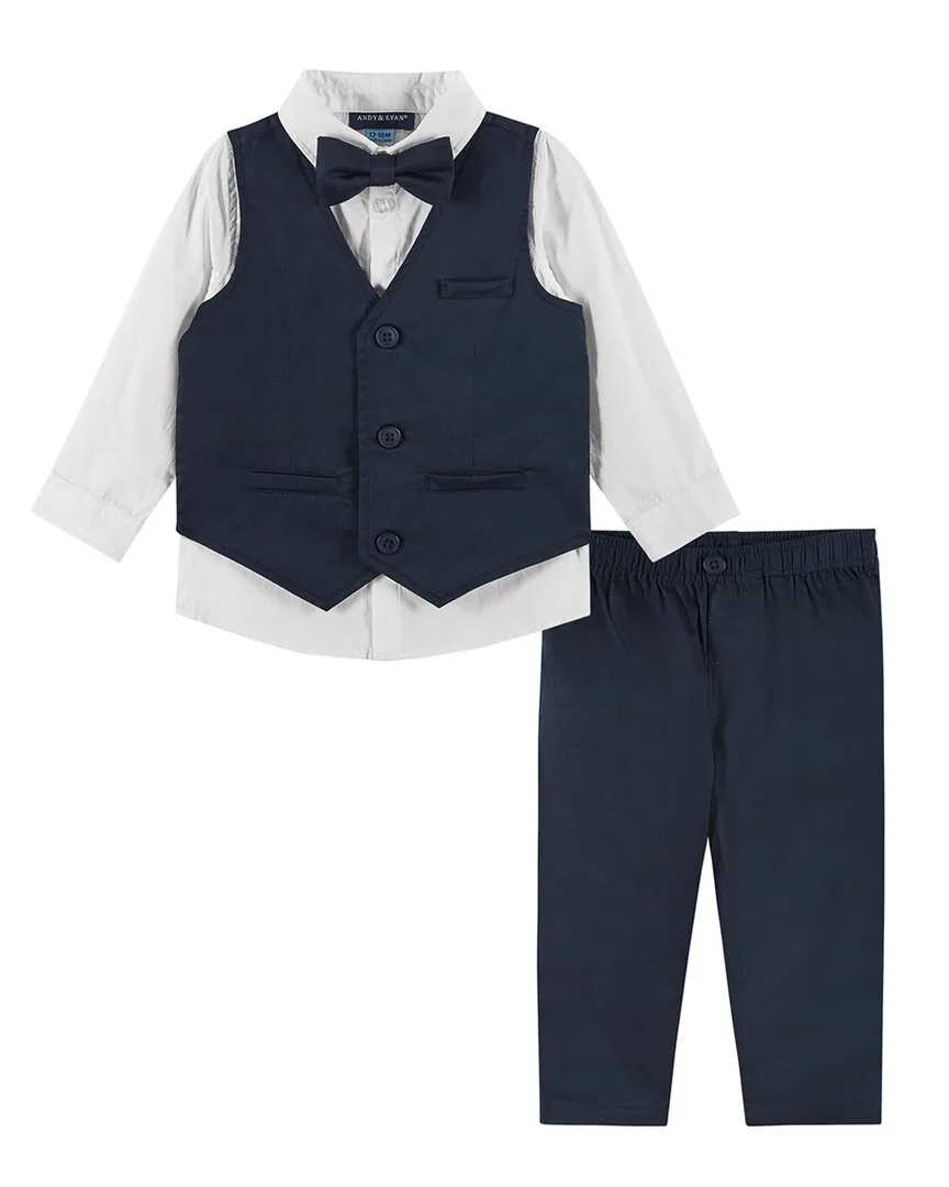 Button-Down, Bowtie Vest & Pant Set by Andy & Evan