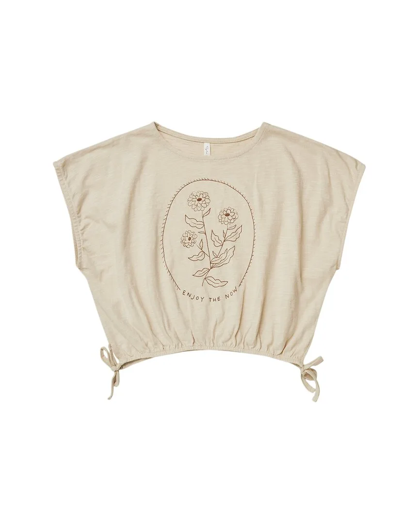 Rylee + Cru Collective Cropped Cinch T-Shirt by Rylee  Cru Collective