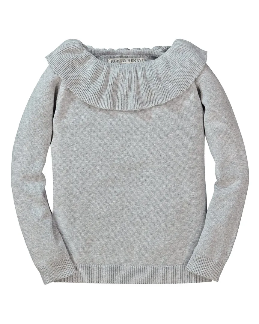 Flounce Neck Sweater by Hope & Henry