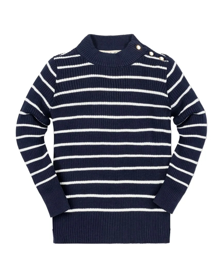 Rib Knit Mock Neck Sweater by Hope & Henry