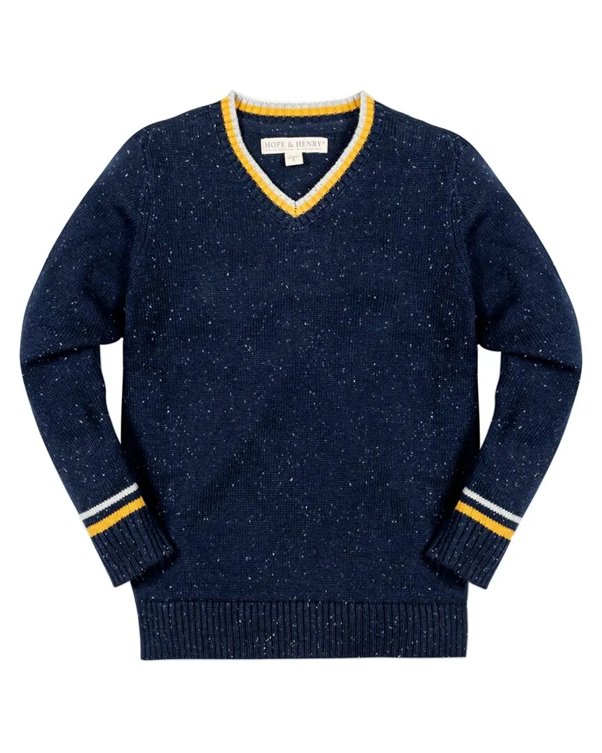 V-Neck Hoodie Sweater by Hope & Henry