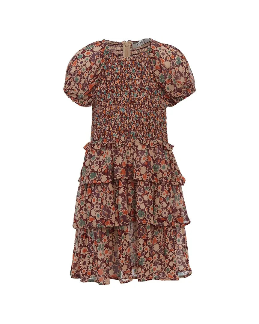 Fernande Print Puff Sleeve Tiered Dress by Sea