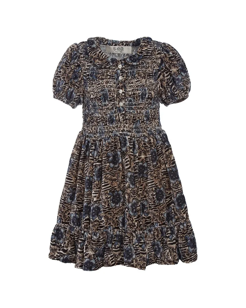 Haley Print Puff Sleeve Dress by Sea