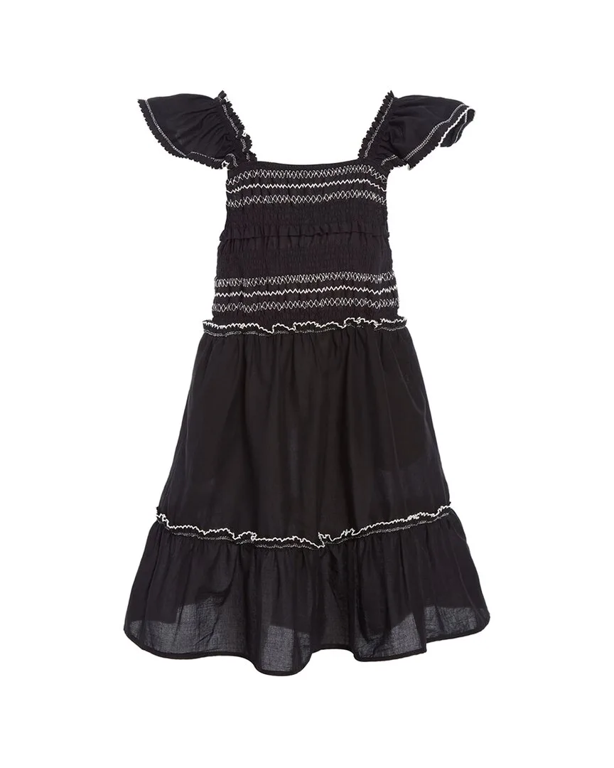 Mable Cambric Flutter Sleeve Smocked Dress by Sea