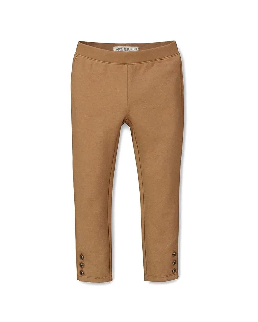 Three-Button Ponte Pant by Hope & Henry