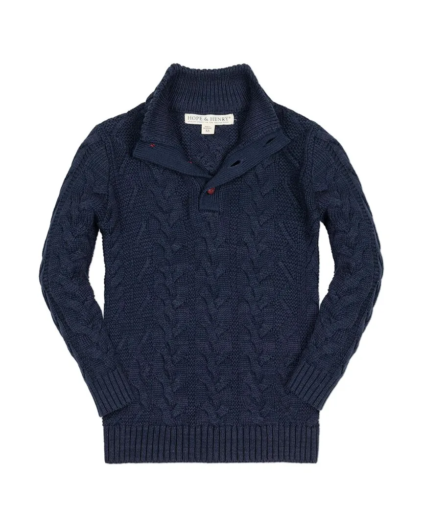Mock Neck Button Sweater by Hope & Henry