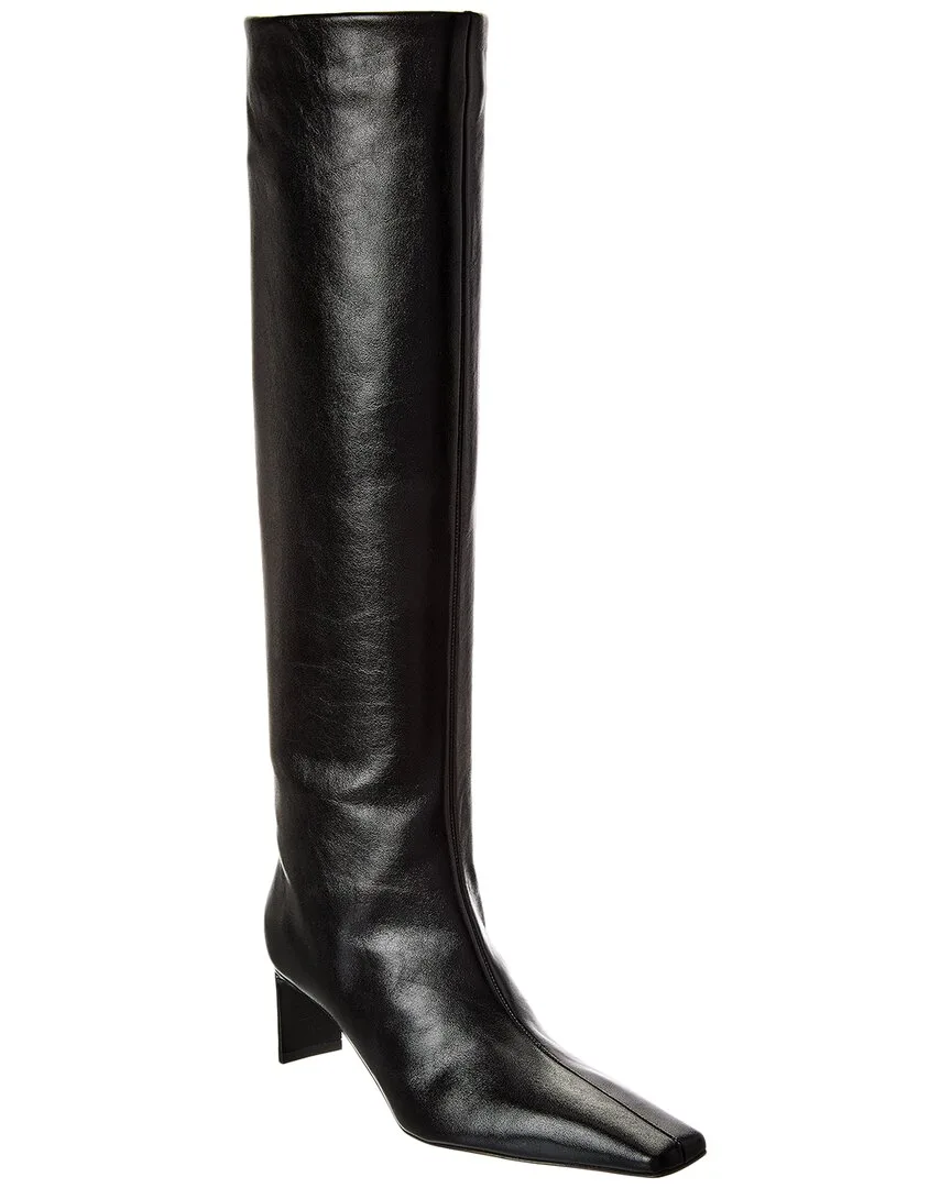 Ona Leather Knee-High Boot by Khaite
