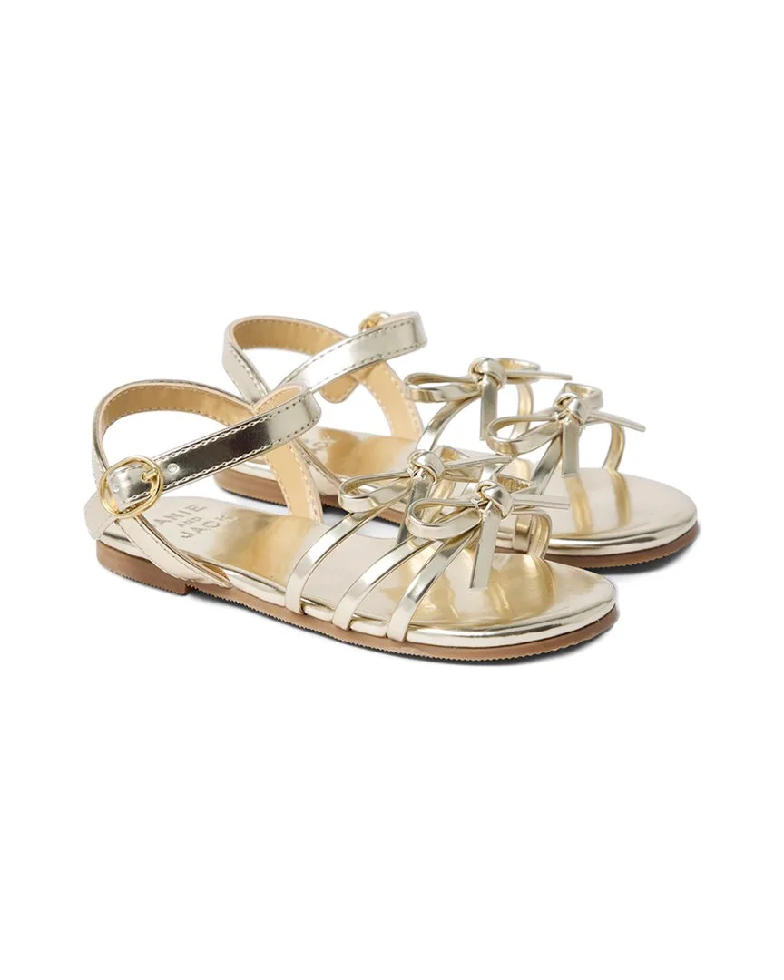 Metallic Bow Sandal by Janie and Jack