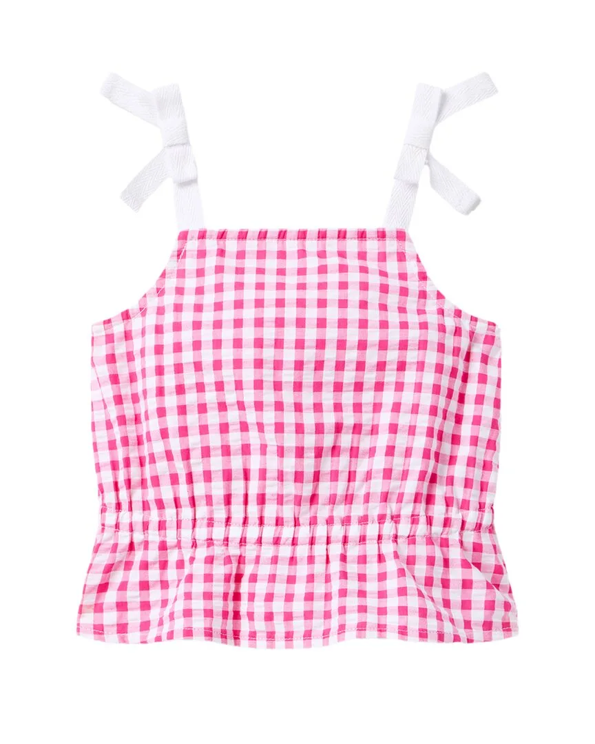Gingham Peplum Top by Janie and Jack