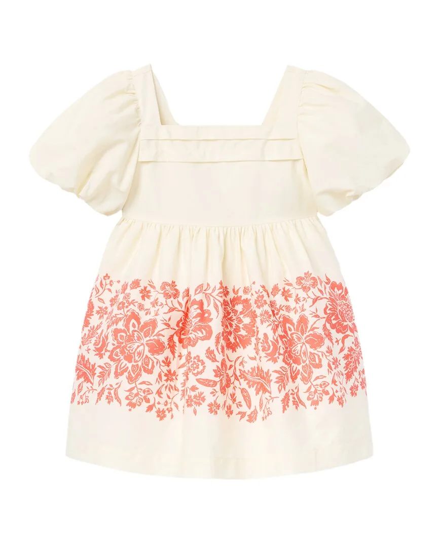 Floral Border Puff Sleeve Dress by Janie and Jack