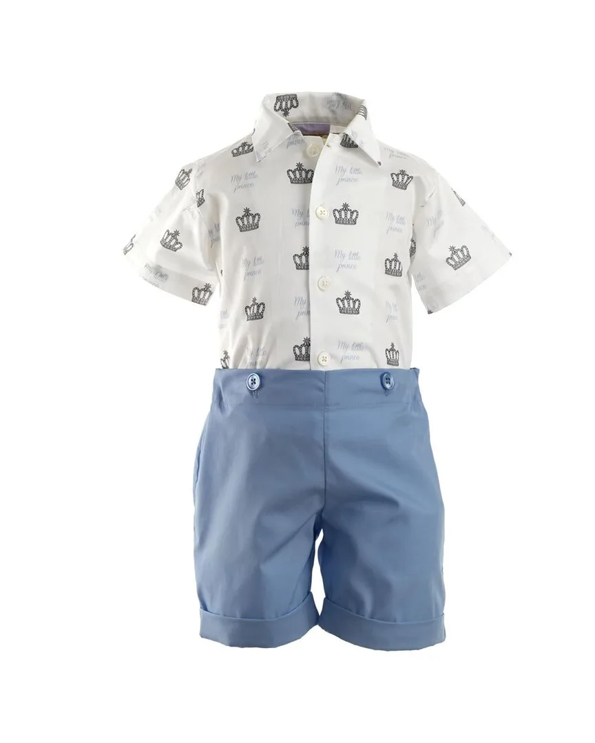 Prince Shirt & Short Set by Rachel Riley
