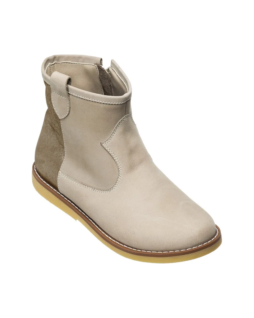 Color Block Leather Boot by Elephantito