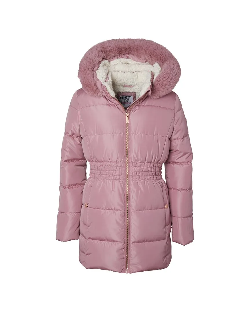 Girl Cinched Waist Puffer Jacket by Kensie