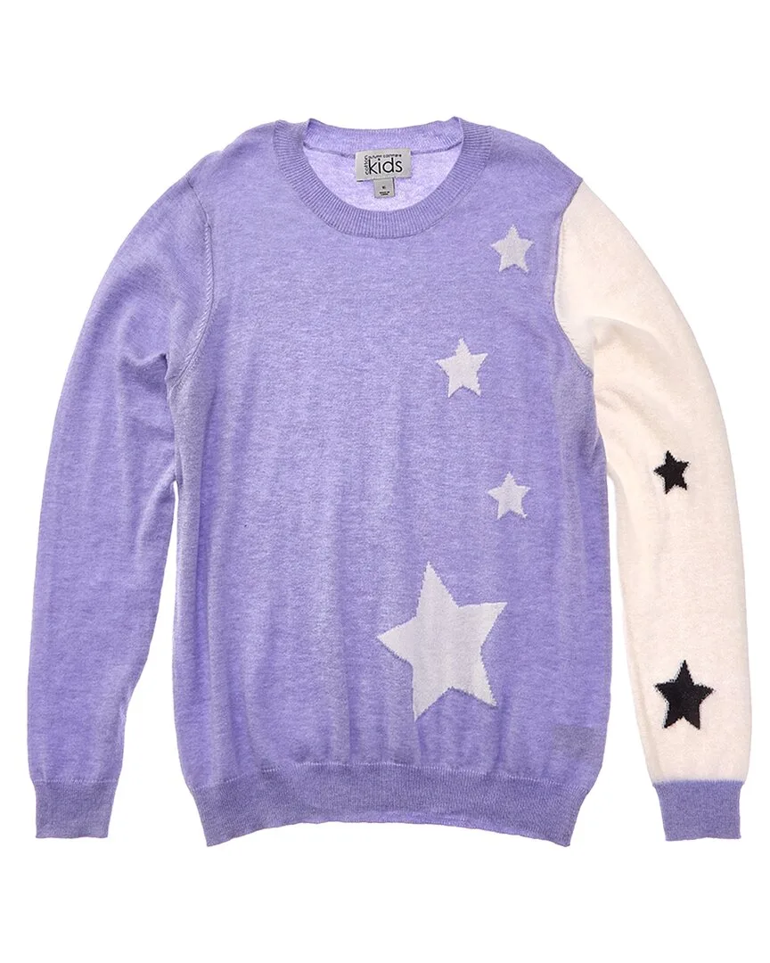 Colorblocked Star Jacquard Cashmere-Blend Sweater by Autumn Cashmere