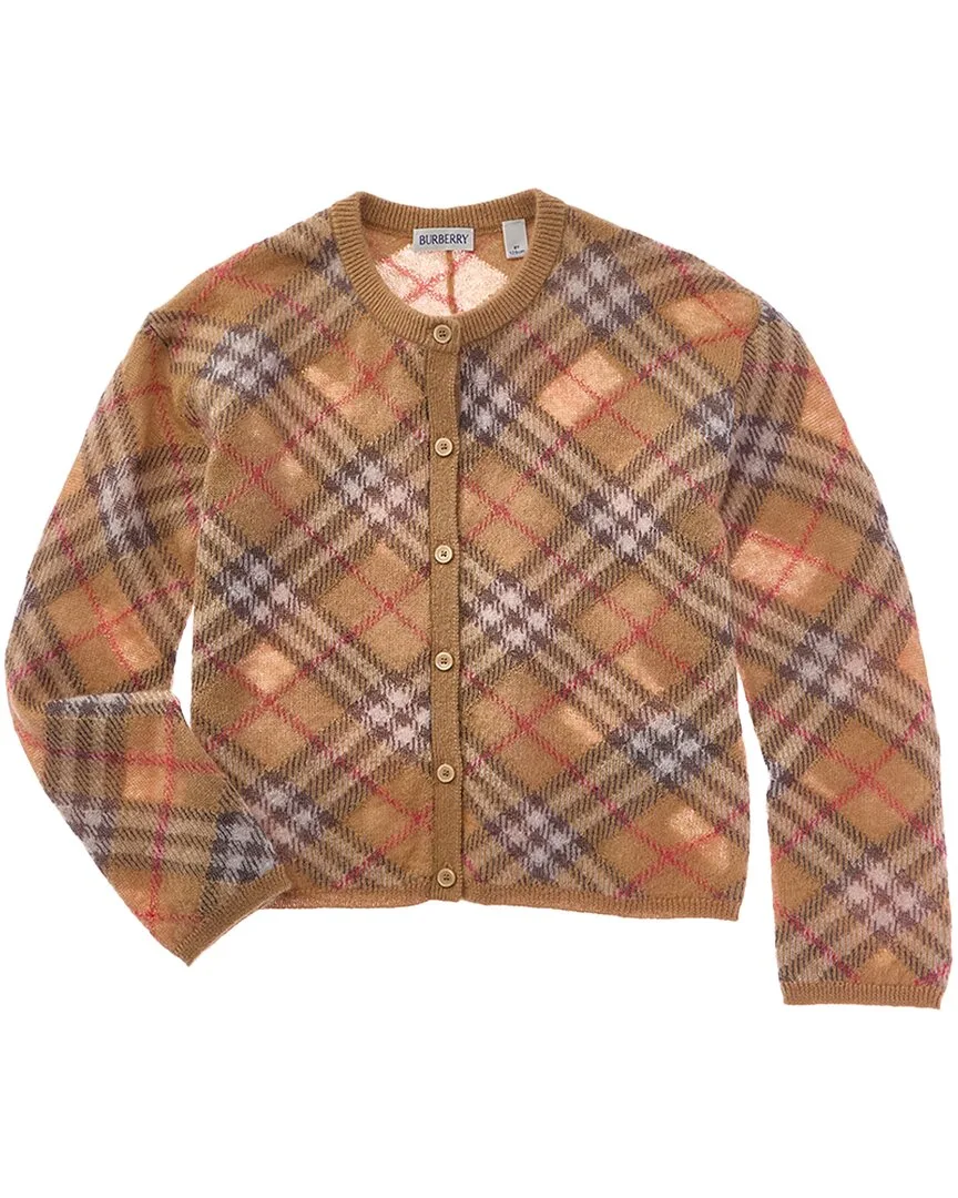 Wool & Silk-Blend Cardigan by Burberry