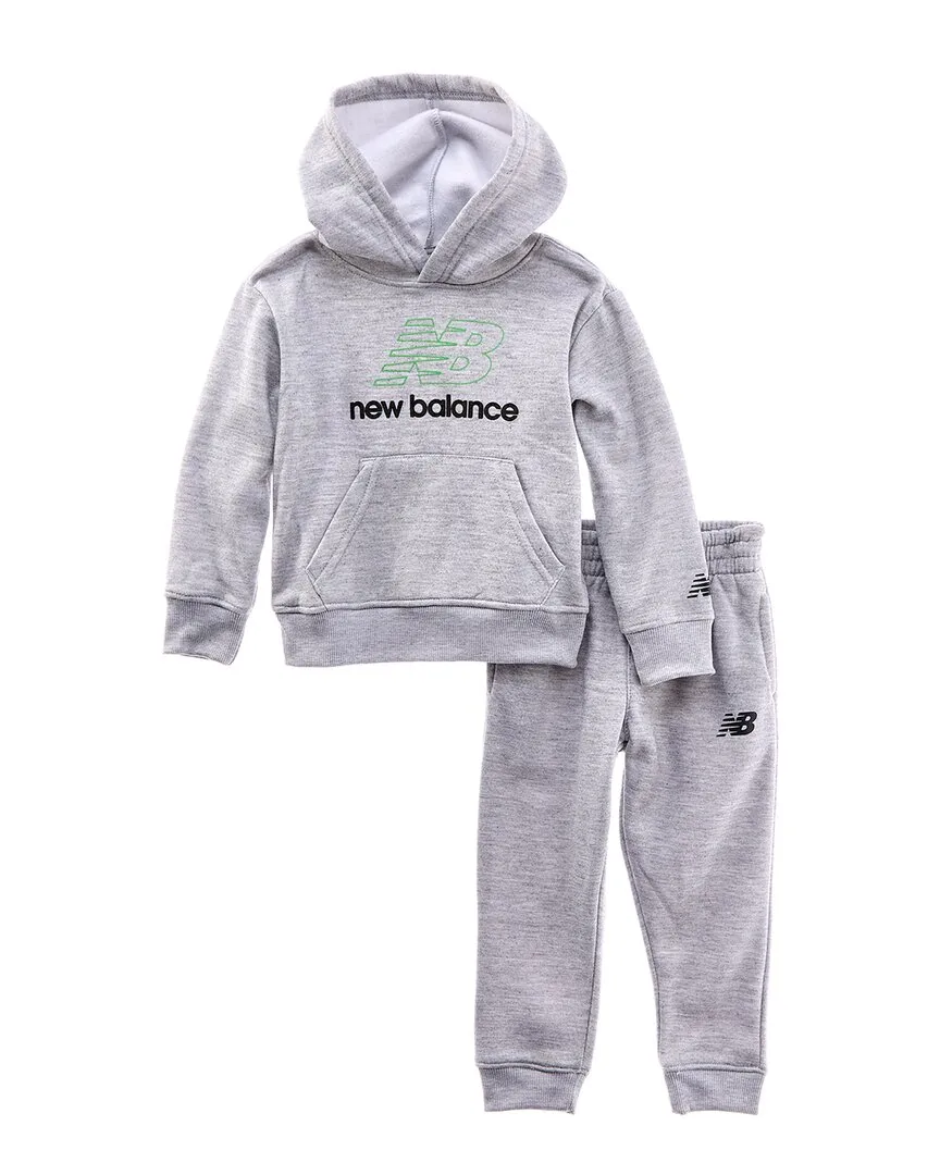 2Pc Fleece Hoodie & Jogger Set by New Balance