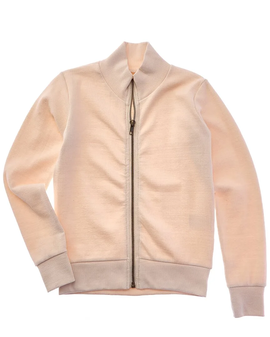 Ribbed Mock Neck Zip Jacket by Vintage Havana