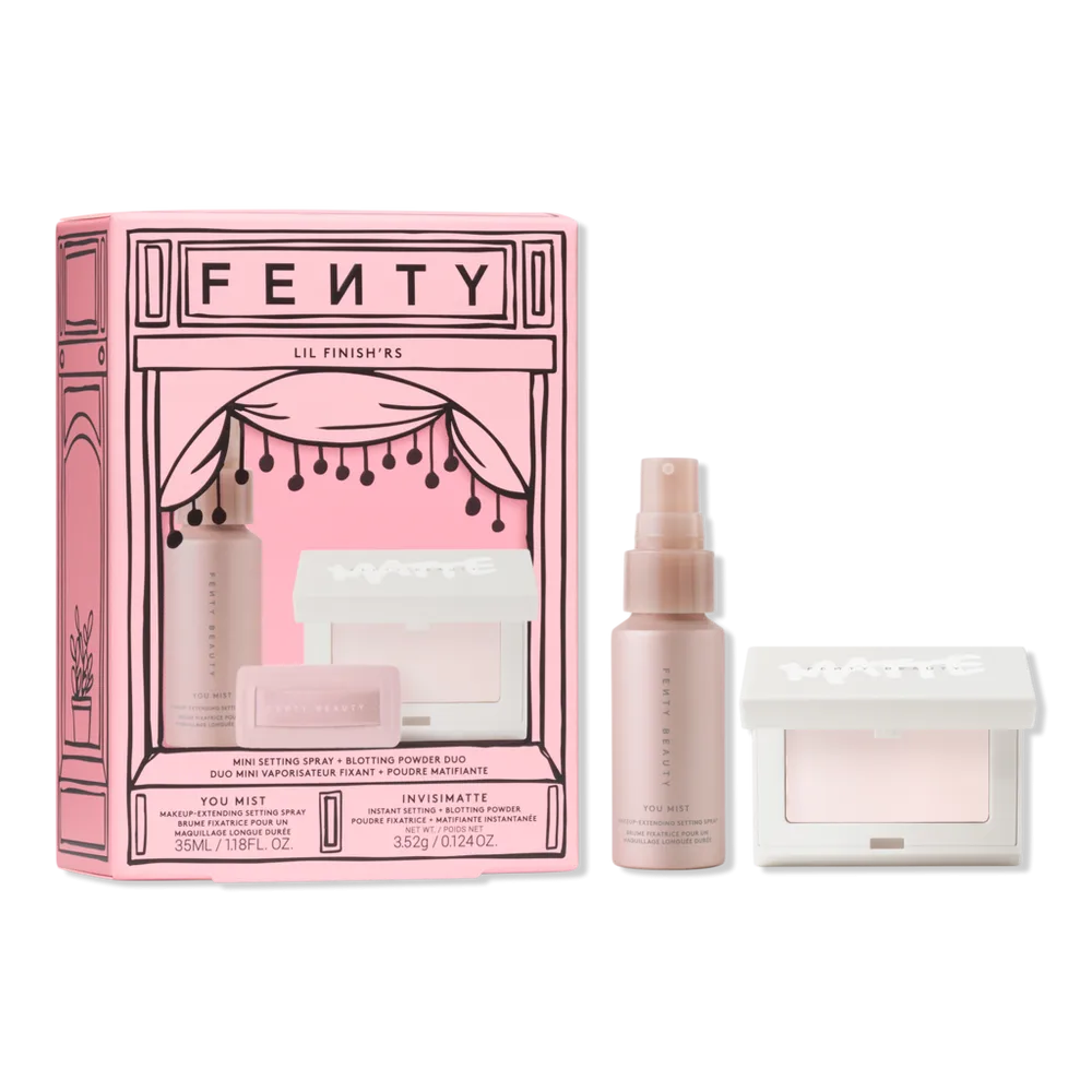 Lil Finish'rs Mini Setting Spray + Blotting Powder Duo Makeup Gift Set by FENTY BEAUTY by Rihanna