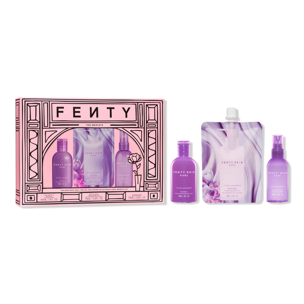 The Driplets Mini Body Wash, Milk + Mist Set by FENTY SKIN body