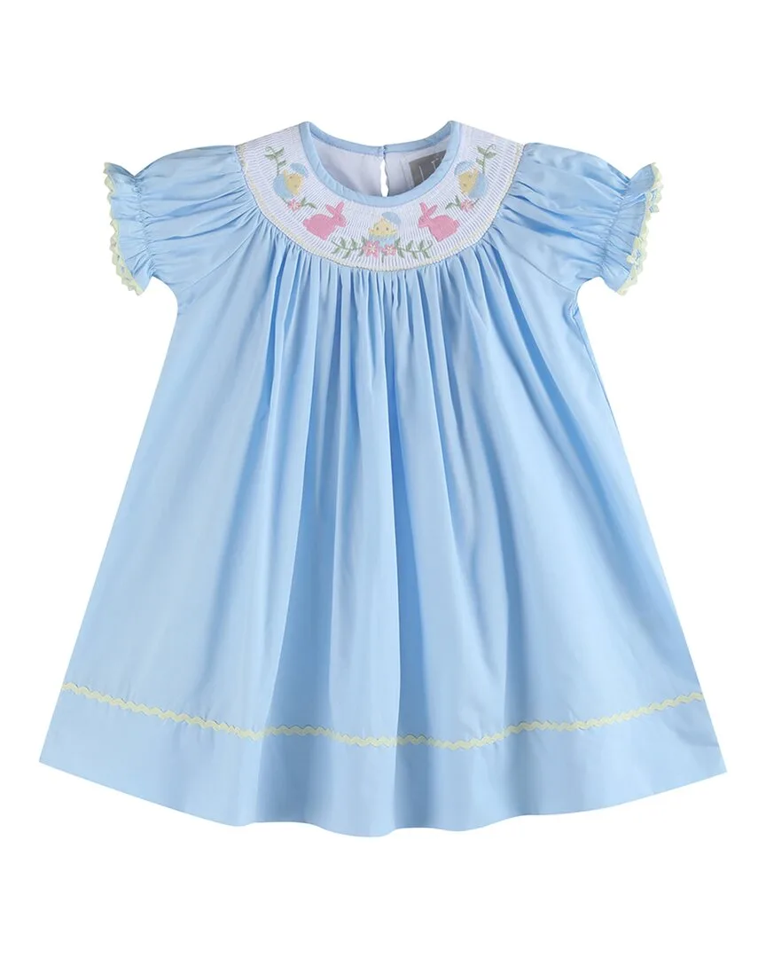 Easter Smocked Bishop Dress by Lil Cactus