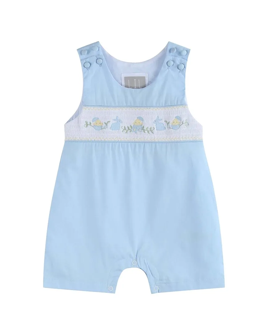 Easter Smocked Shortalls by Lil Cactus