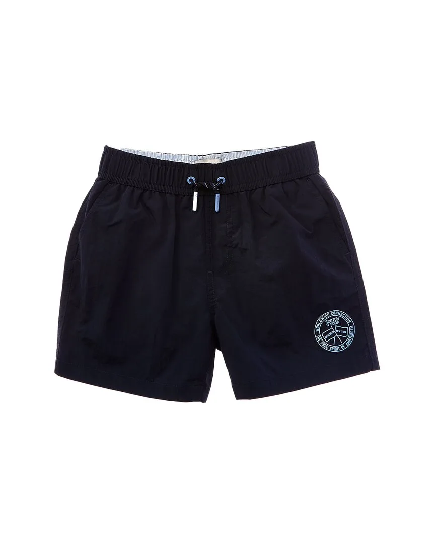 Mid-Length Logo Swim Short by Scotch & Soda