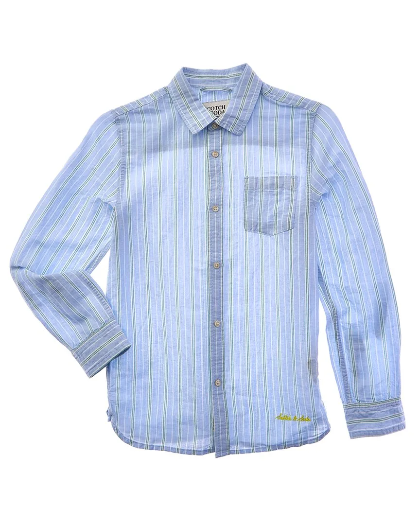 Yarn-Dyed Linen-Blend T-Shirt by Scotch & Soda