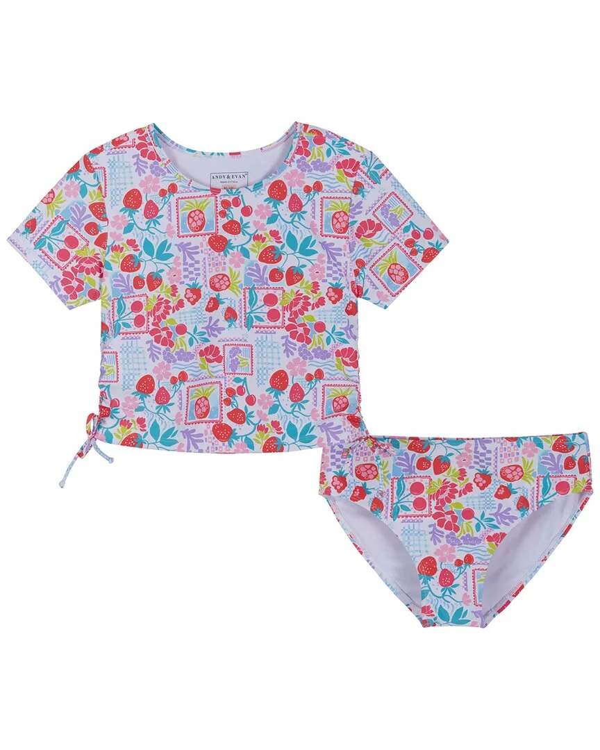 Fruit Print Rashguard Set by Andy & Evan