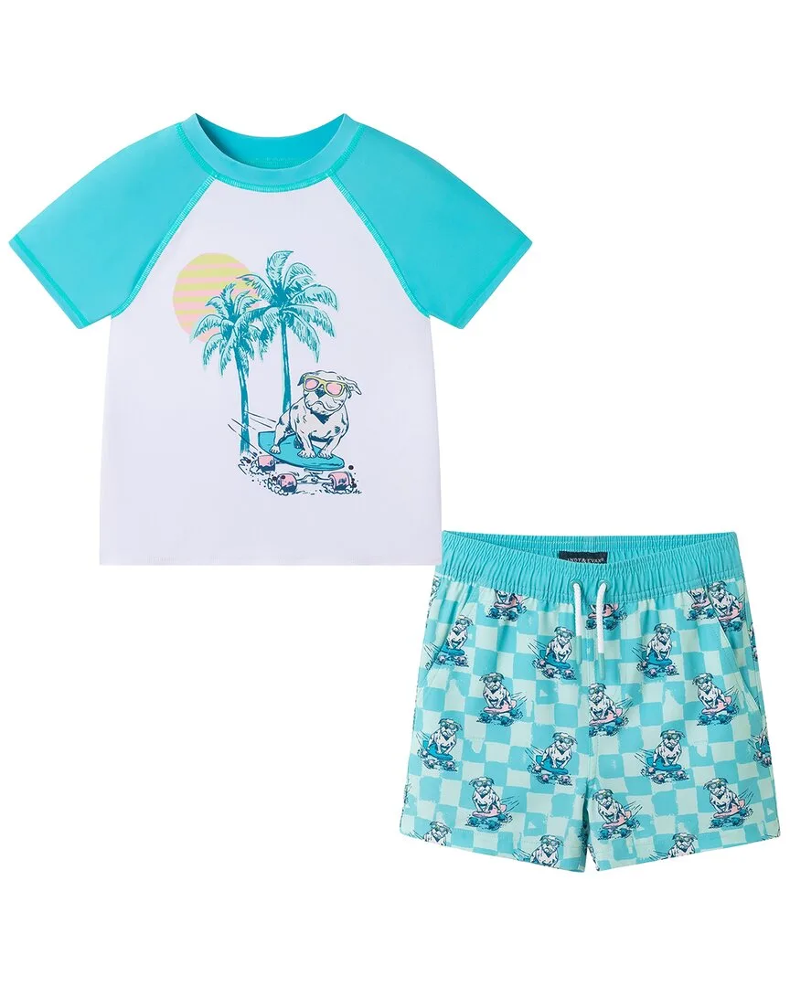 Aqua Skating Dog Rashguard Set by Andy & Evan