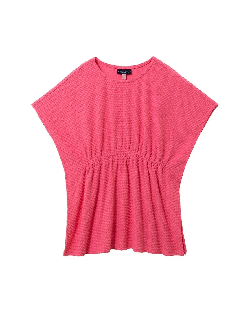 Neon Pink Textured Cover-Up by Andy & Evan