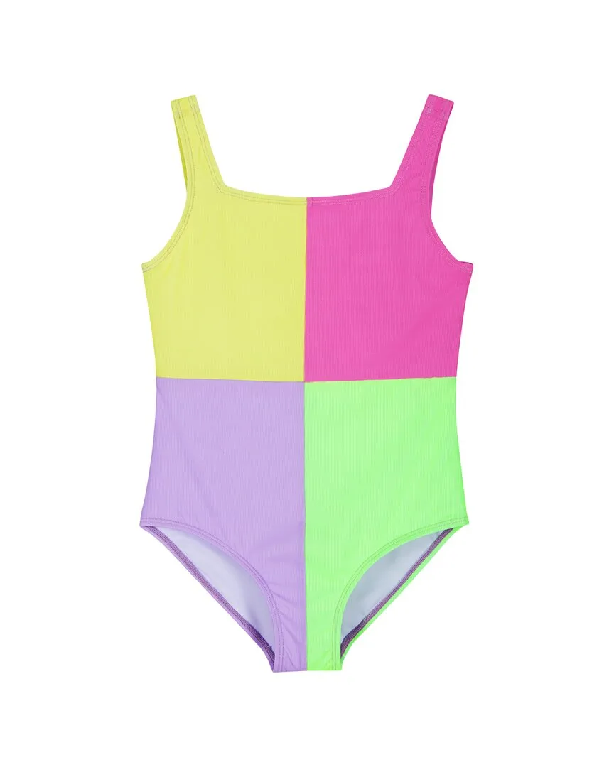Rib Colorblock One-Piece by Andy & Evan