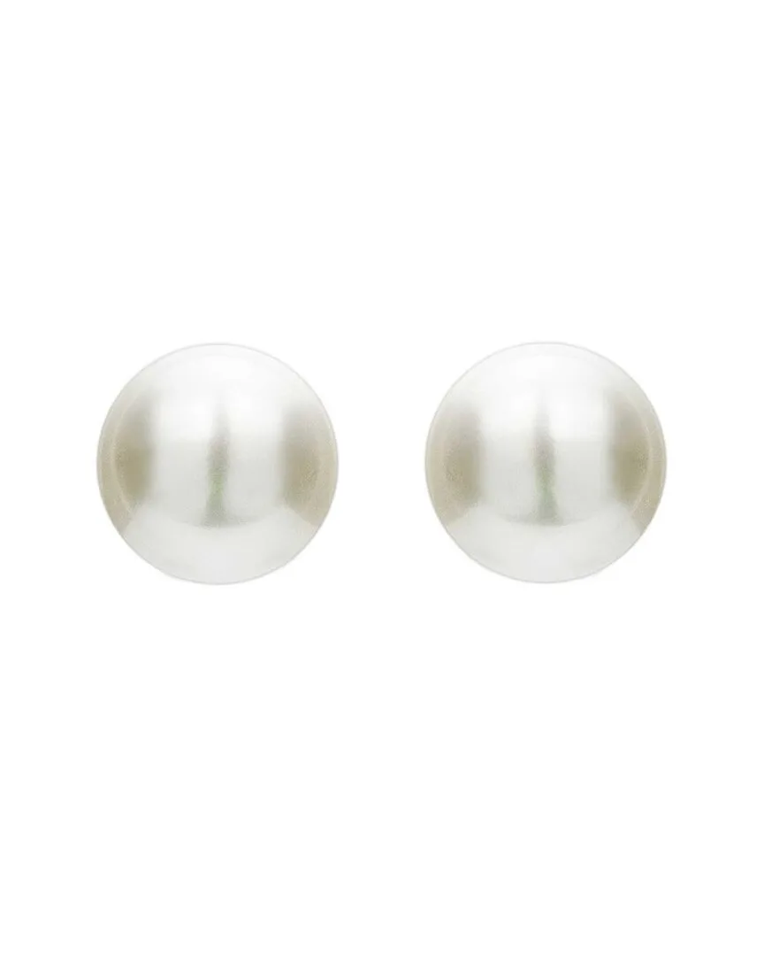 Silver 4Mm Pearl Studs by Genevive