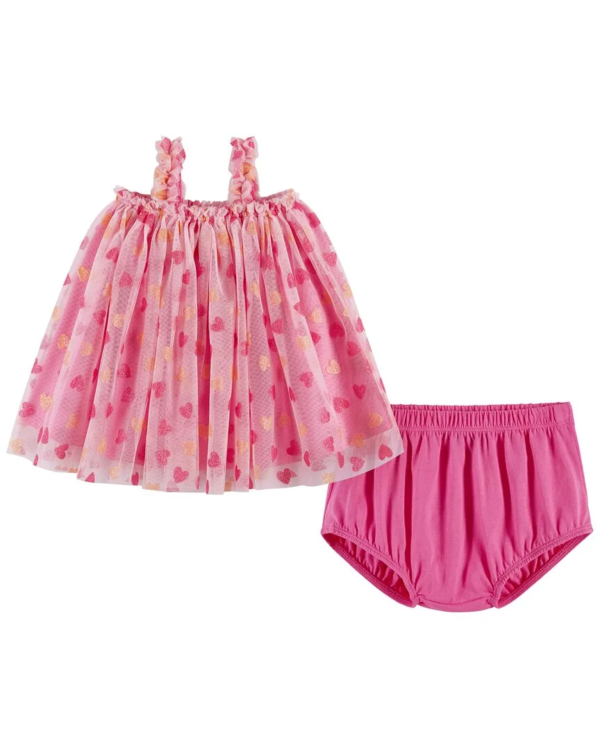 Heart Glitter Tulle Dress by Andy & Evan