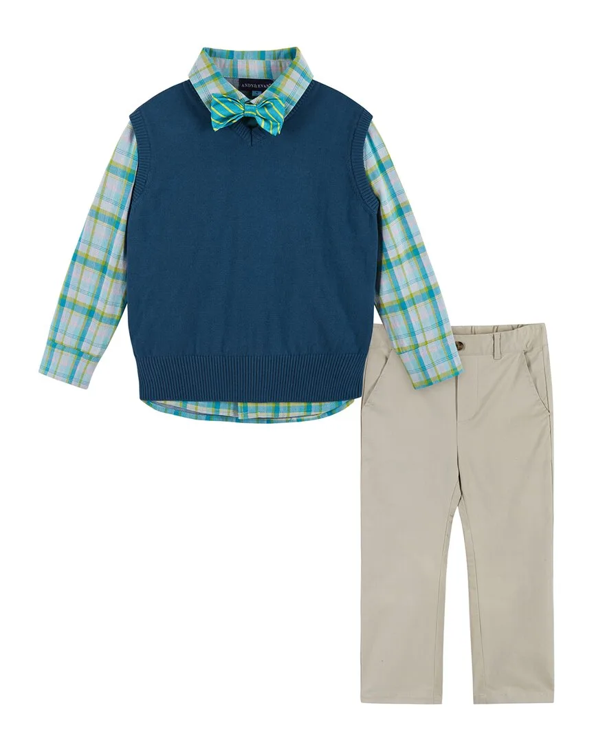 Plaid Vest Set by Andy & Evan