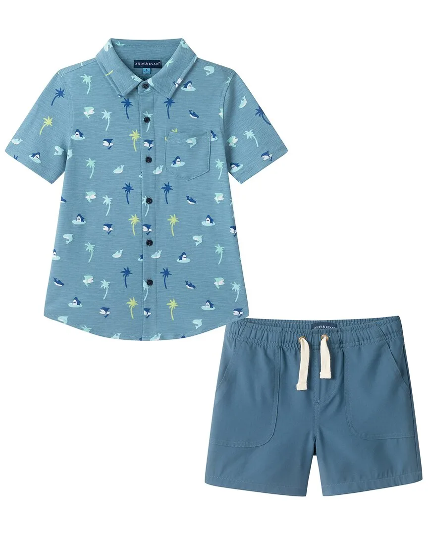 2Pc Top & Pant Set by Andy & Evan