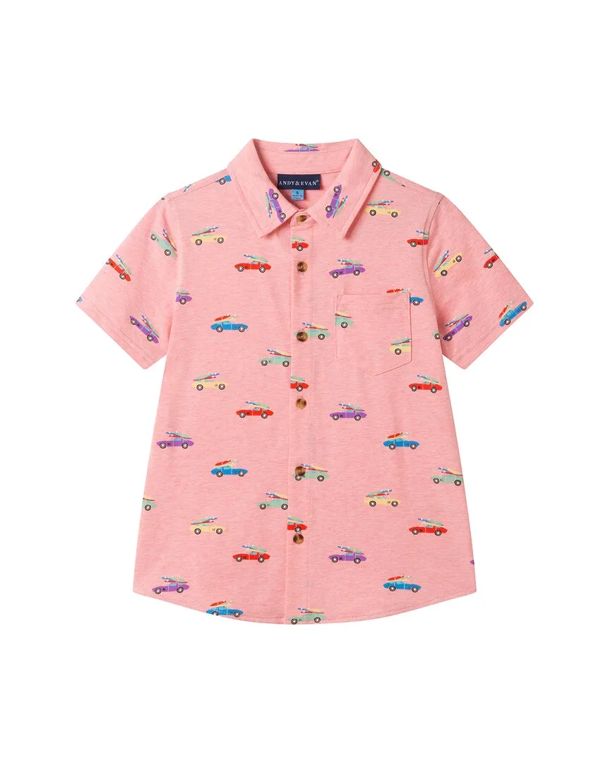Printed Knit Shirt by Andy & Evan